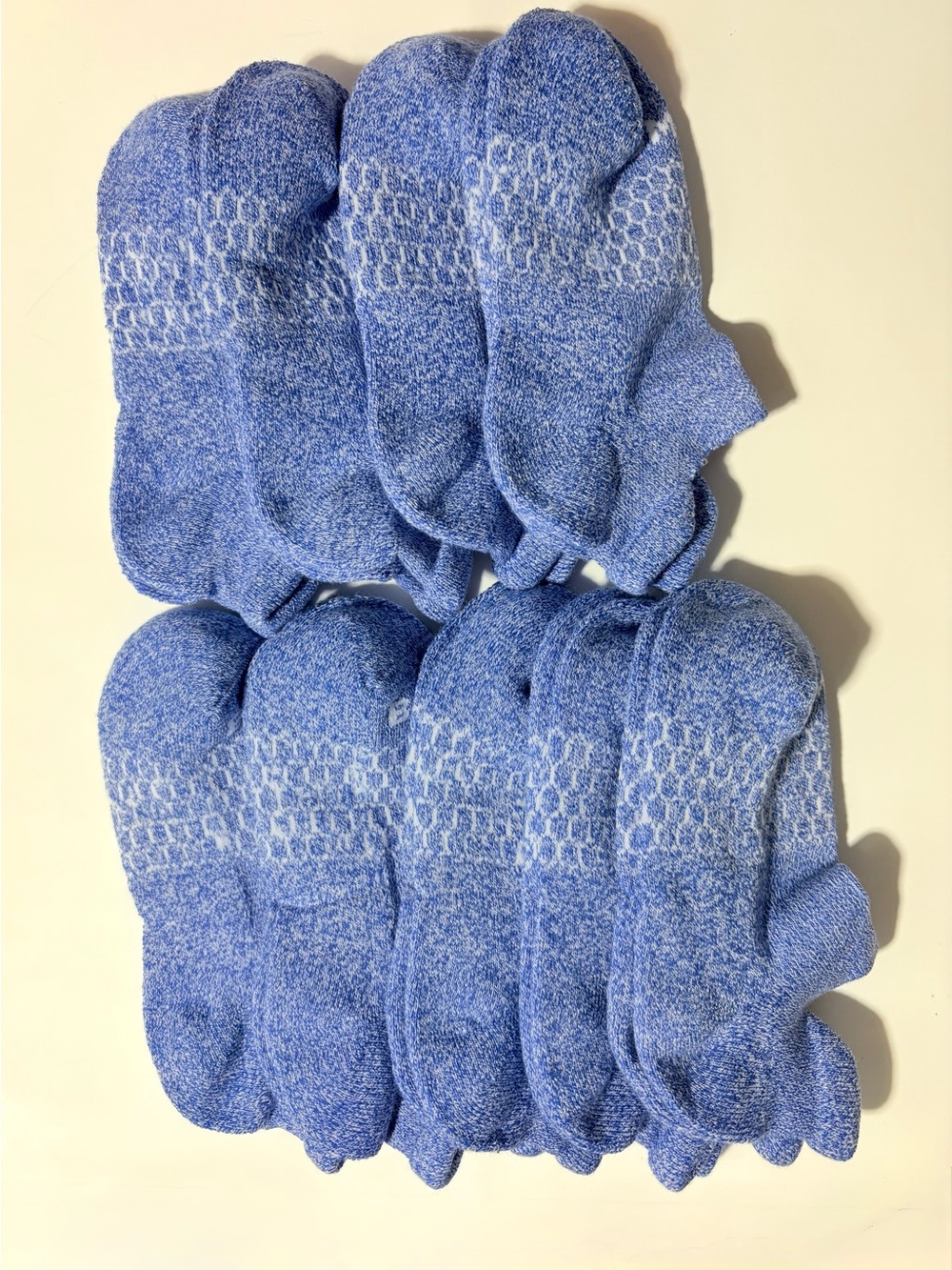 Bombas Women’s 9-Pack Lightweight Blue Cushioned Ankle Socks Size S